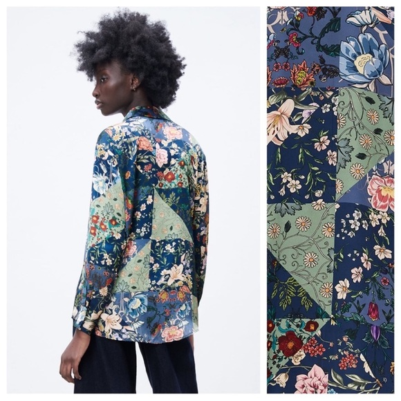 Zara Multicolor Floral Shirt - Picture 2 of 6